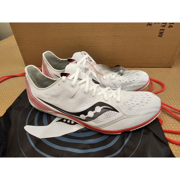 Saucony Endorphin 3, Spikes, Track, Running Shoes, S29070-2 Slate Mens Size 12.5 - Picture 3 of 12